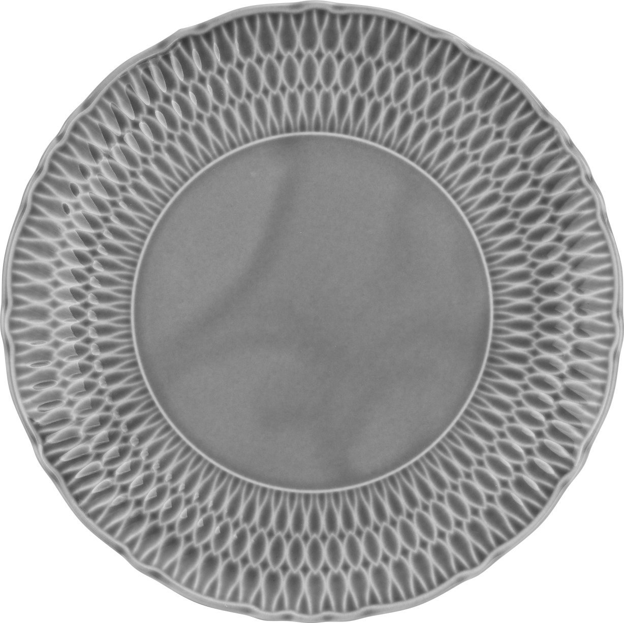 Ćmielów Talerz płytki 21 cm Sofia Szara