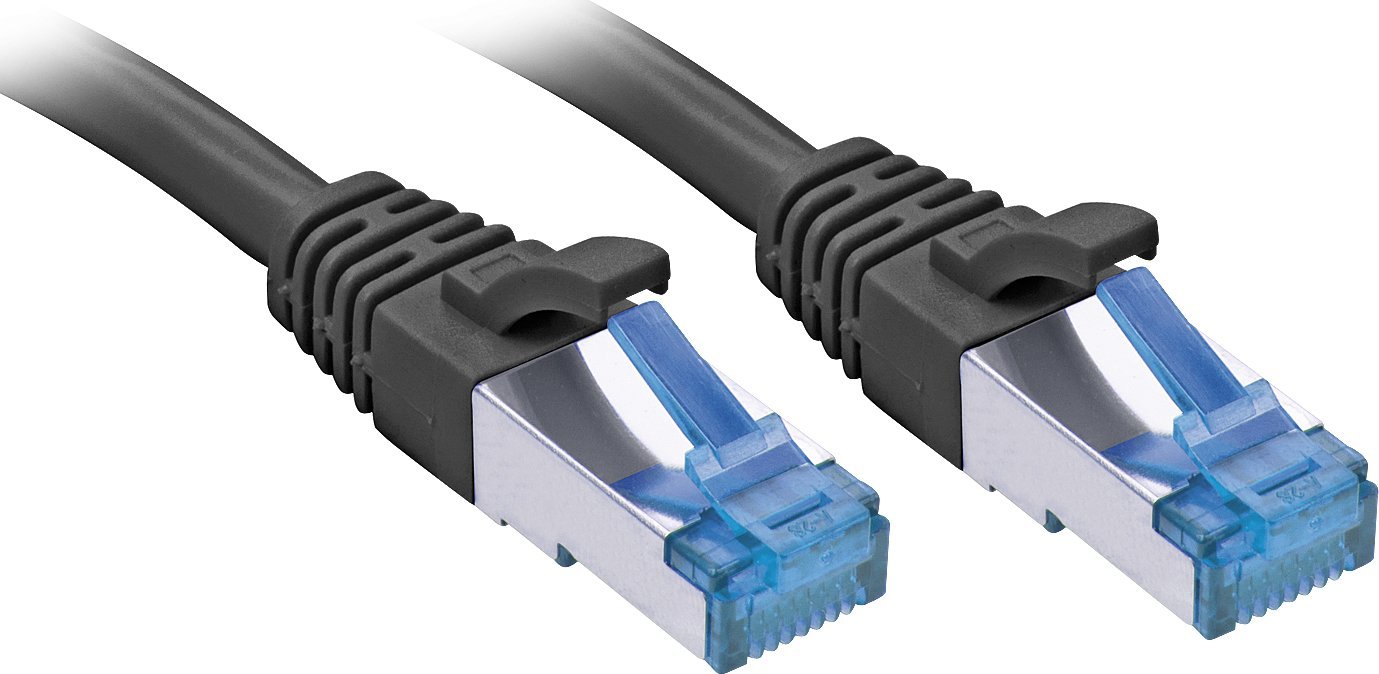 Lindy Patchkabel Cat6A S/FTP PIMF TPE schwarz 3.00m (47415)