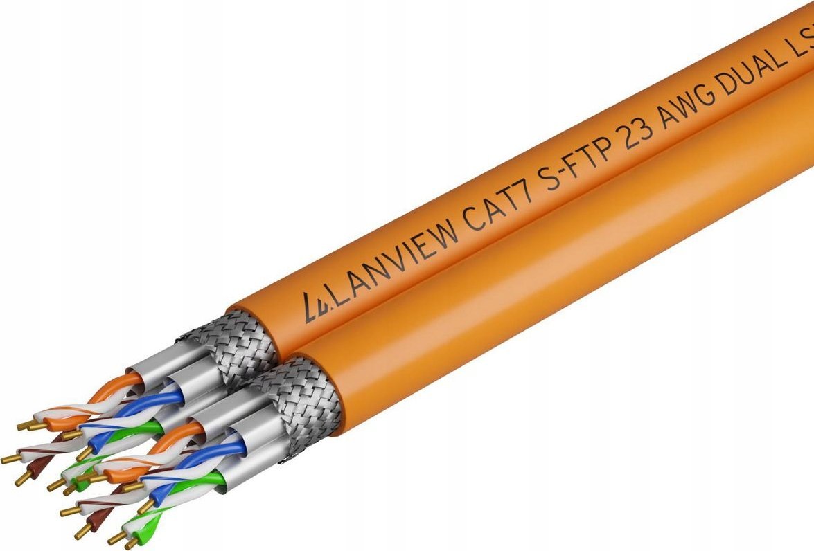 Lanview Cat7 S-FTP Network Cable Dual
