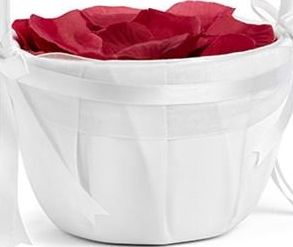 Party Deco Koszyczek na płatki róż lub pieniądze, biały, 26 cm. uniwersalny