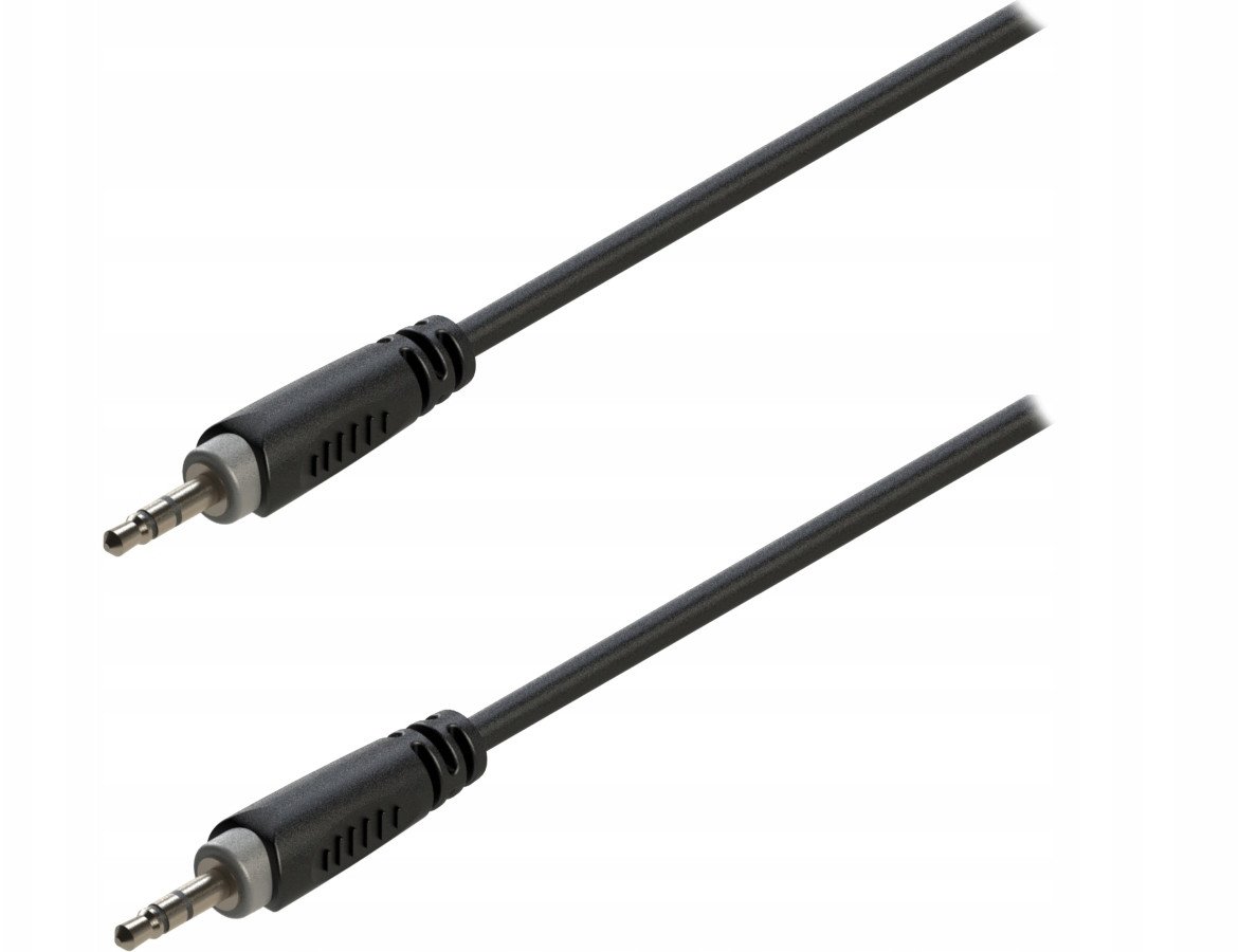 Kabel Roxtone Jack 3.5mm - Jack 3.5mm 0.9m czarny (6974435415354)
