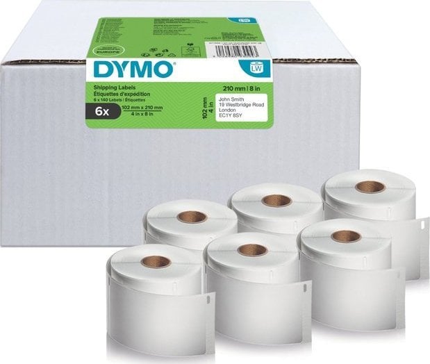 Dymo DYMO LW-Versandetiketten Vorteilspack 102x210mm 6Rl 140St/Rl