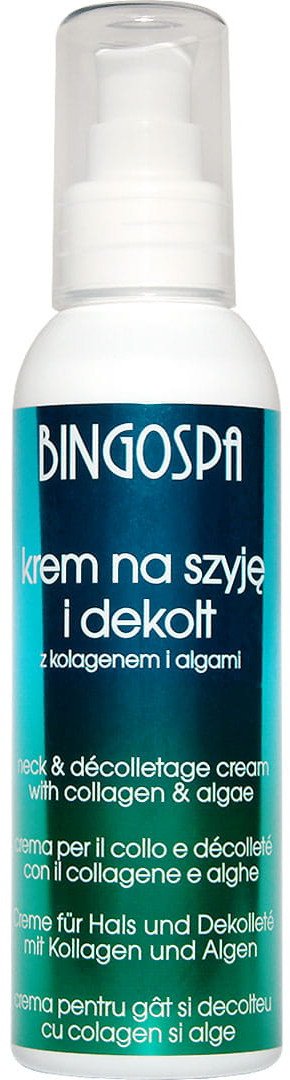 BingoSpa Krem na szyję i dekolt z kolagenem i algami nawilżający 135g