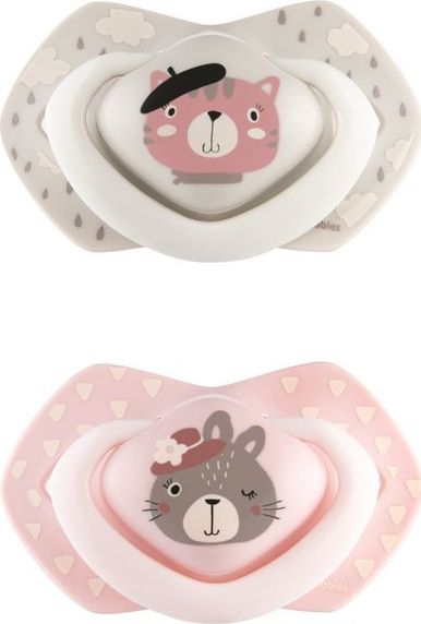 Canpol Smoczek Silikonowy Symetryczny 18m+ 2 szt. BONJOUR PARIS