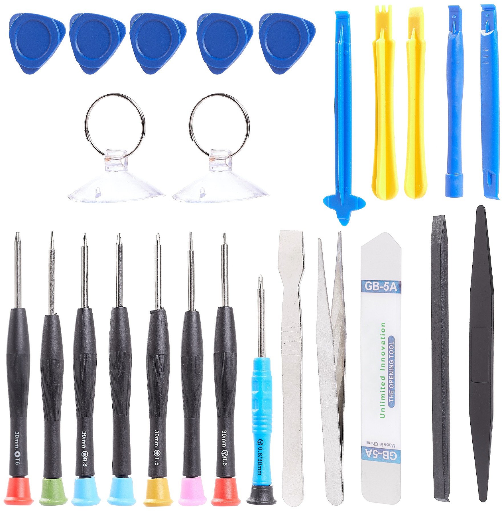 Zestaw Narzędzi do Naprawy GSM 25w1 Podwójny BOX Pudełko Klej E-8000 110ml