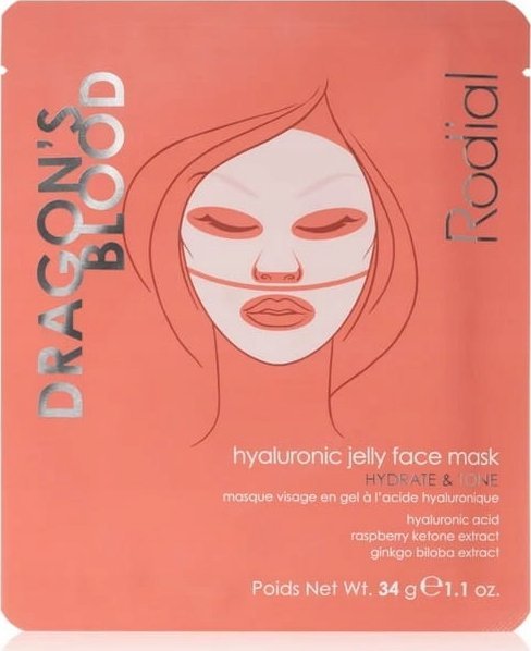 Rodial, Dragon's Blood, Hydrogel, Hydrating, Sheet Mask, For Face, 34 g For Women