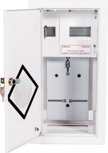 Alfako Rozdzielnica podtynkowa IP40 z zamkiem (A-RW6)