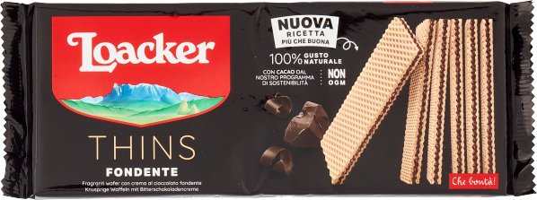 Loacker Wafelki Ciemna Thins 150g -