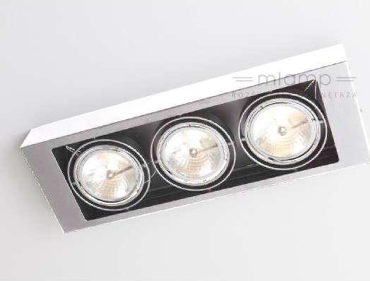 Kinkiet Shilo LAMPA sufitowa KOGA 7127 Shilo reflektorowa OPRAWA ścienna KINKIET prostokątny biały