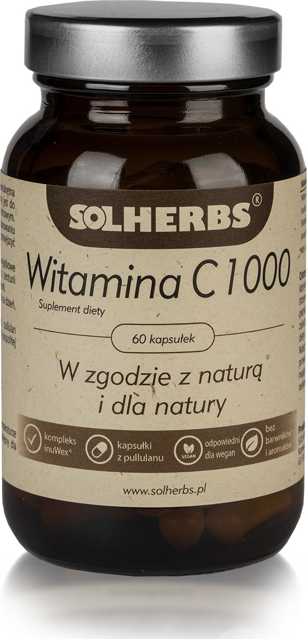 SOLHERBS Witamina C 1000 (kwas L-askorbinowy) SOLHERBS