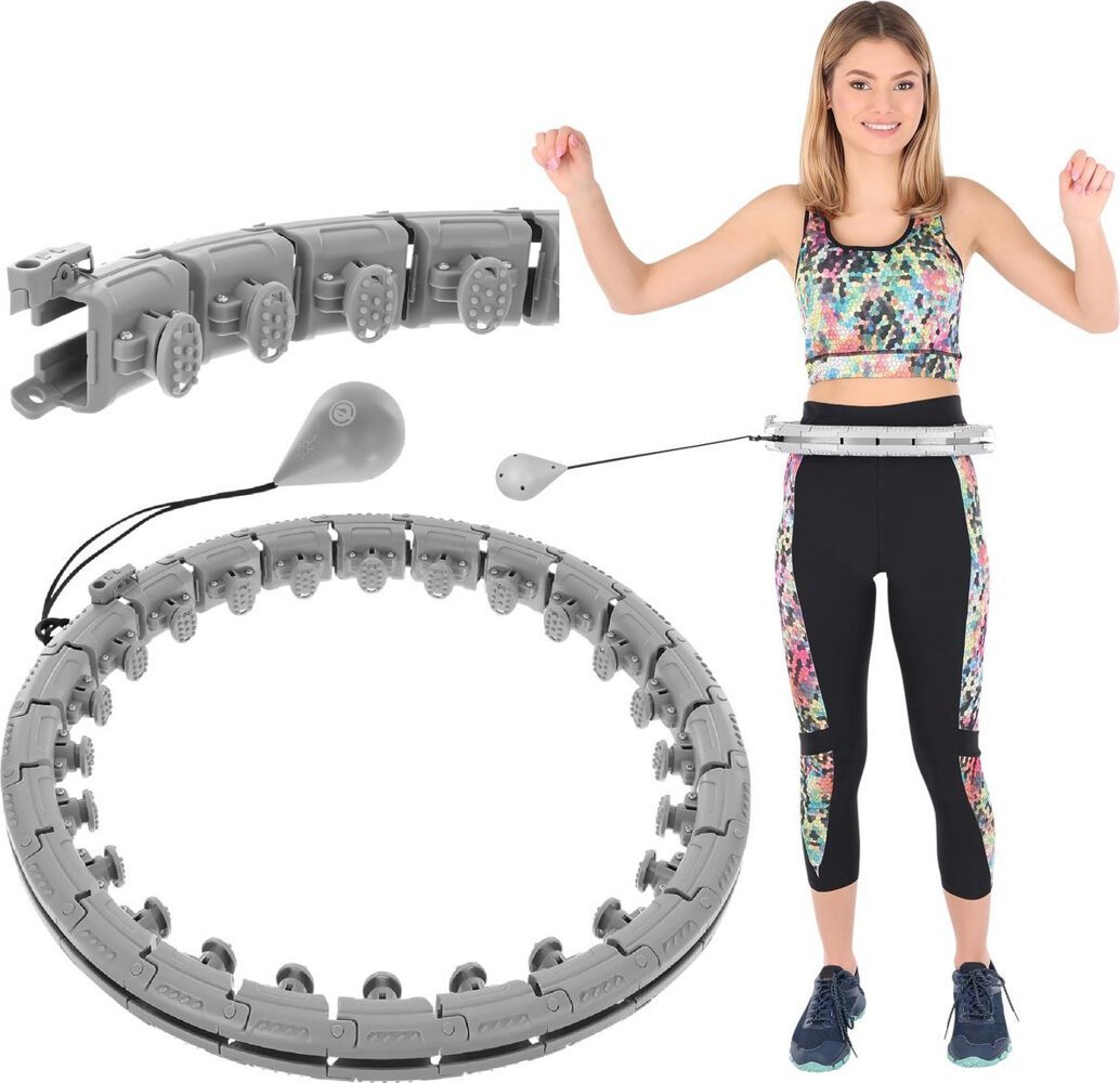 Enero HULA HOP SU MASAŽERIU IR SVORIU PILKA ENERO FIT