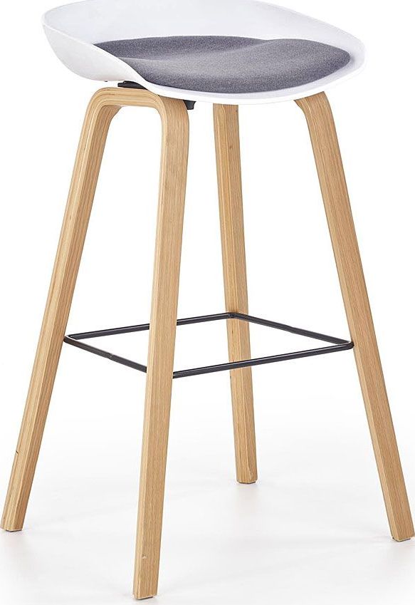 Elior Hoker drewniany Litor - biały + popiel