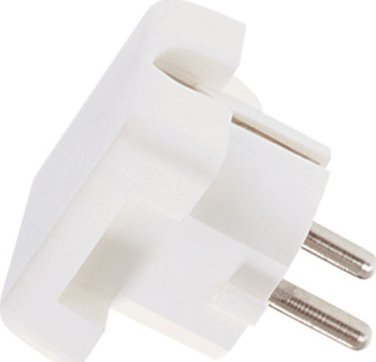 Bachmann Wtyczka z uziemieniem BACHMANN, biała, płaska, z możliwością montażu
