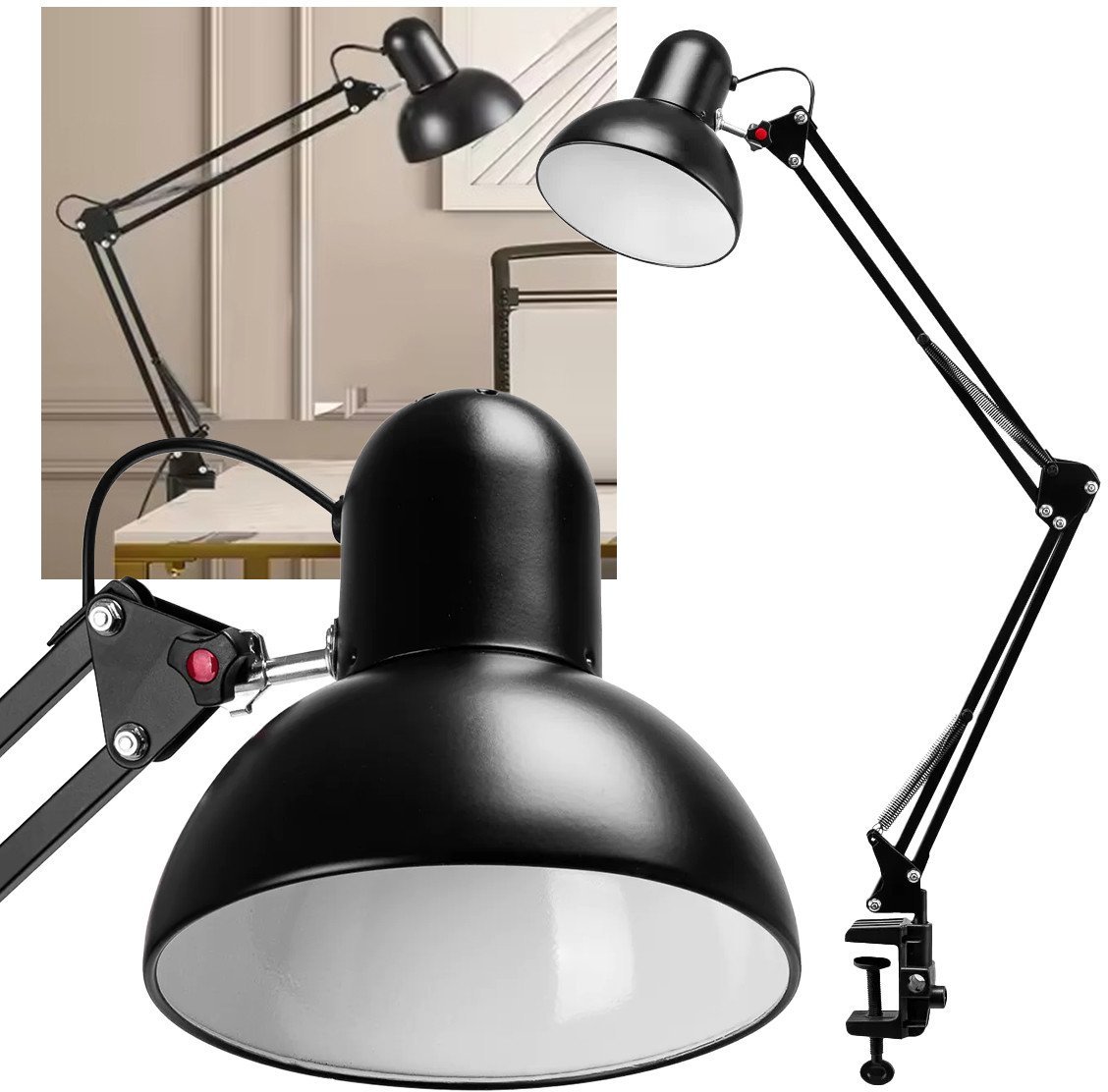 Lampka biurkowa Activeshop czarna