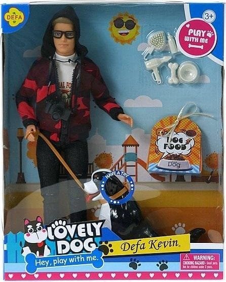 Lalka Kevin z z psem szczekającym