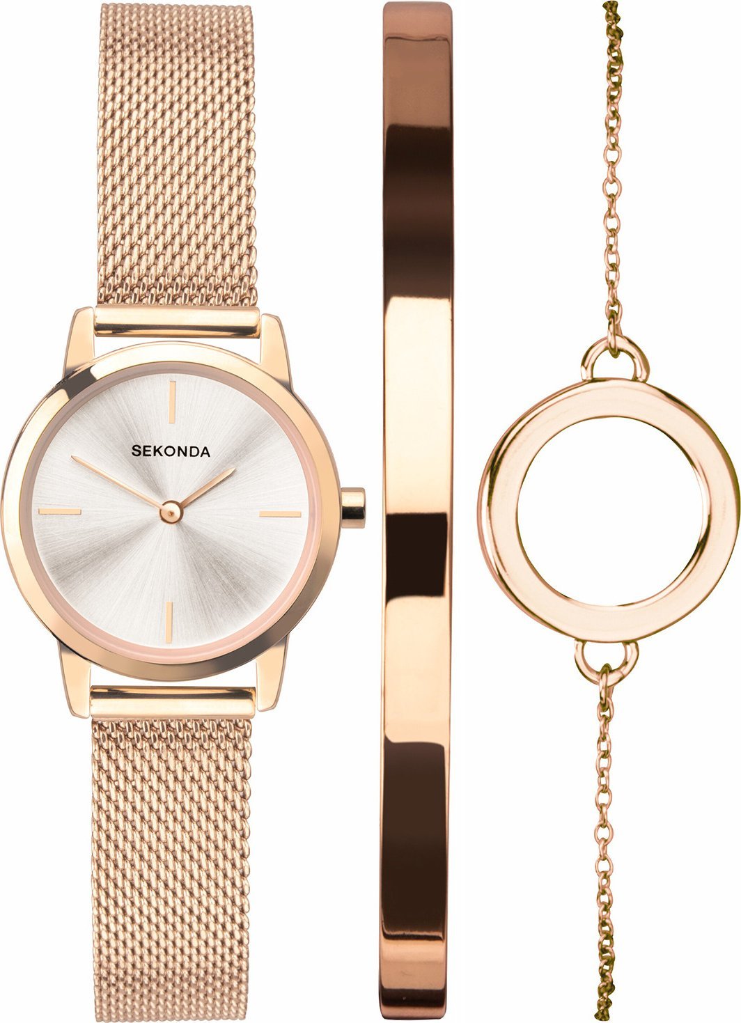 Zegarek Sekonda Zegarek damski Sekonda 49007 różowe złoto