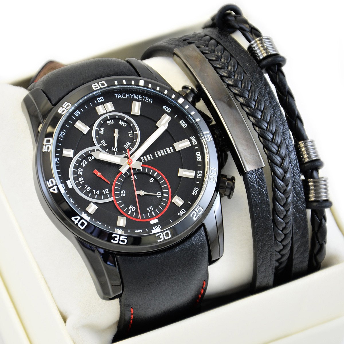 Zestaw męski zegarek Paul Lorens-MATIAS- 9753A8-1A3 + bransoletka