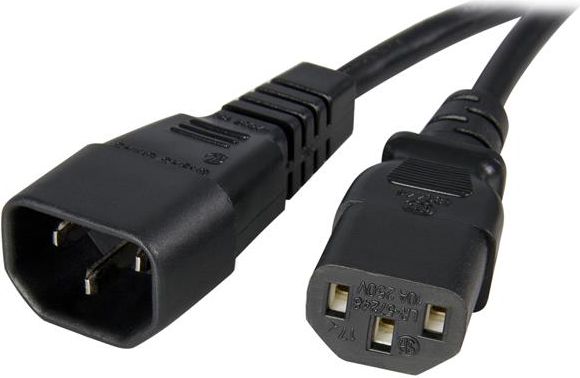 Kabel zasilający StarTech 1M C14 - C13, czarny (PXT1001M)