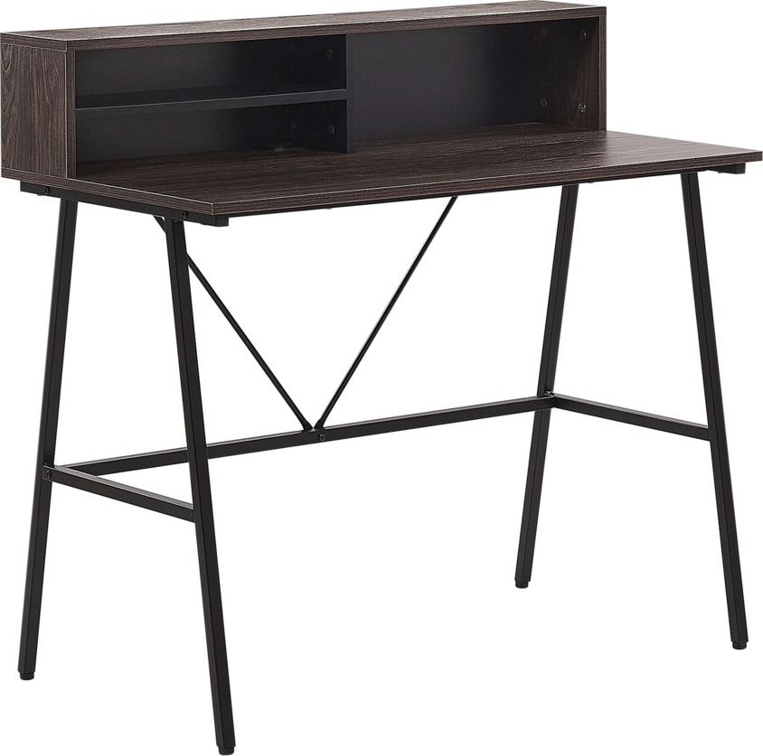 Biurko Beliani Harison Brązowe 100 cm x 53 cm