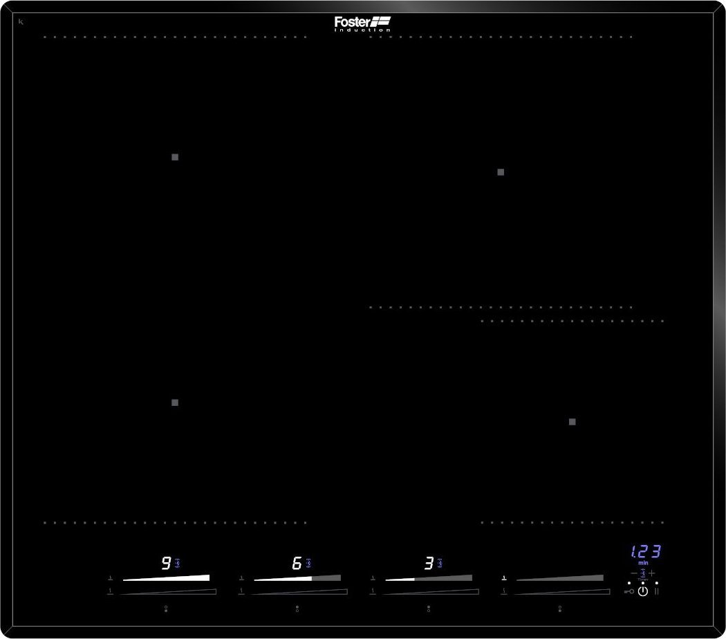 Płyta grzewcza Foster Foster 7381645 Ke Płyta indukcyjna 58 cm Bridge, Slider
