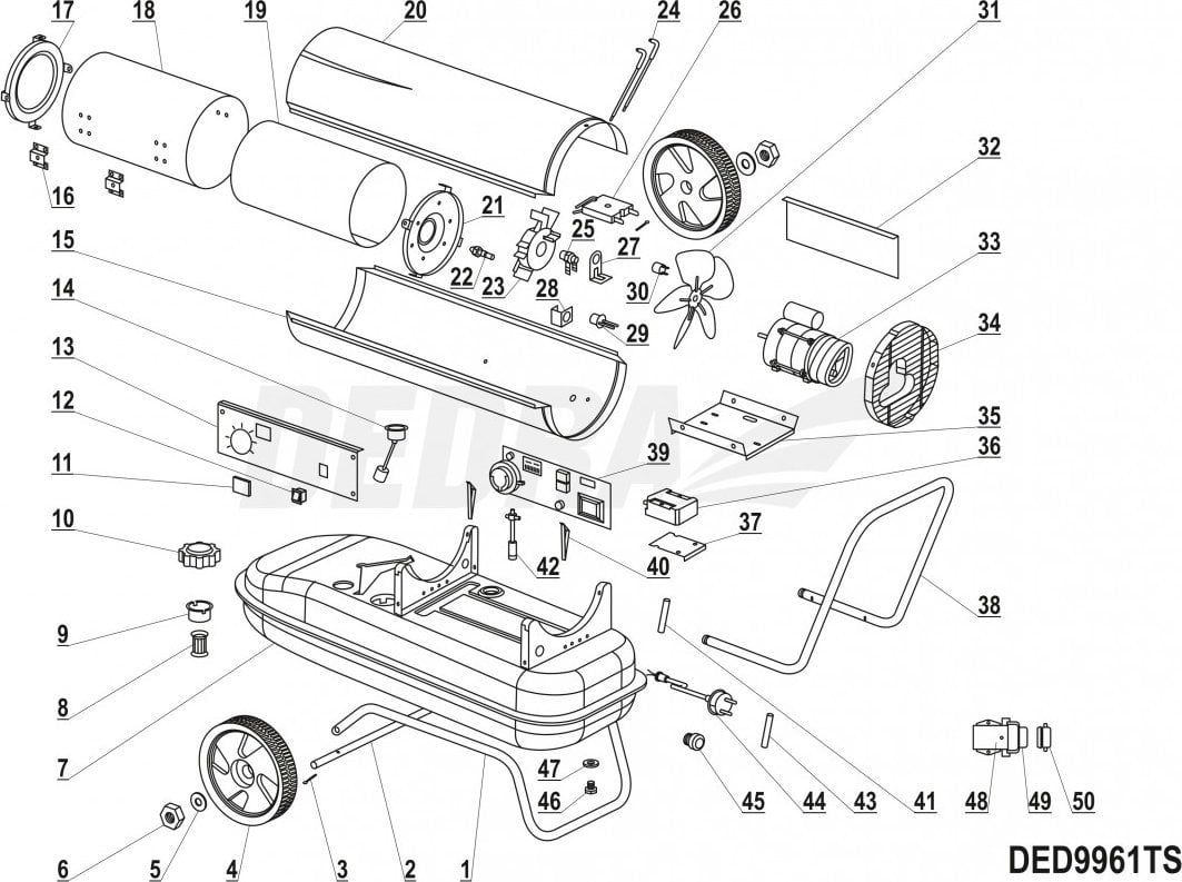 Dedra Dysza paliwowa K70 (krótka)