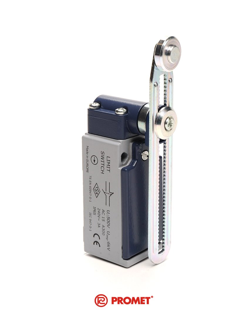 Promet Łącznik w obudowie metalowej 1NC+1NO dźwignia z rolką metalową T0-L51K13MEM123