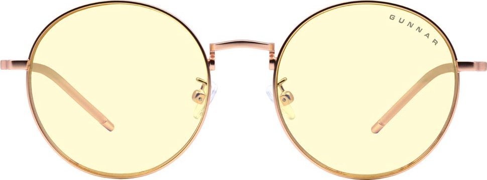 Okulary Gunnar GUNNAR Optiks Ellipse Computer-Brille - Amber Glas, roségold