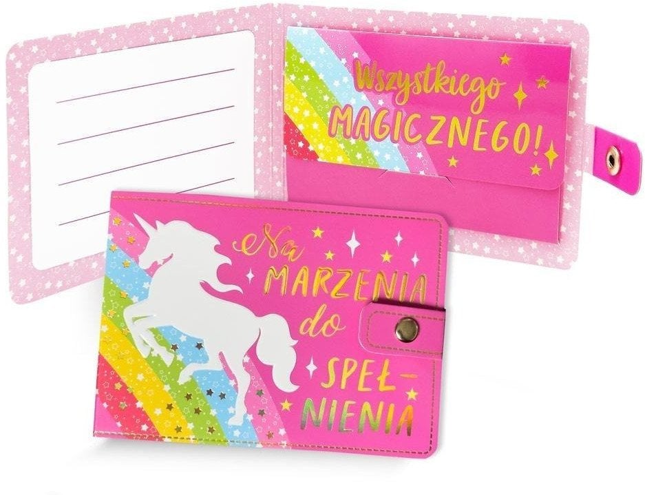 Portfelik Na marzenia do spełnienia jednorożec