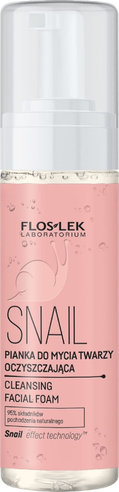 Floslek Snail Pianka do mycia twarzy oczyszczająca 160 ml