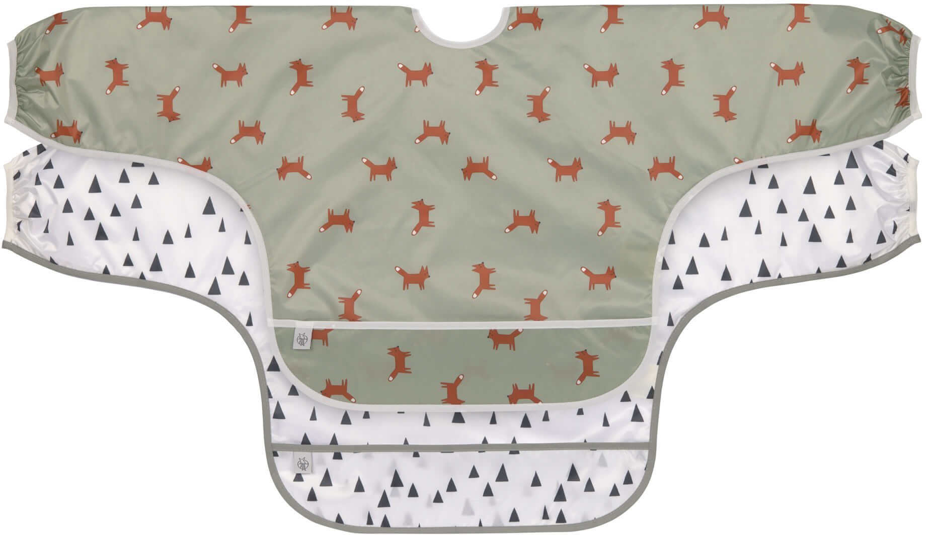 Lassig Little Forest Lisek Bibs Set with Long Sleeves 6m+