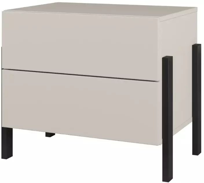 Szafka nocna JUKON 2S 55cm kaszmirowa HELVETIA