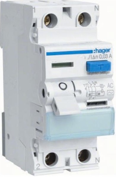 Hager Wyłącznik różnicowoprądowy 2P 40A 0,03A AC CDC240J