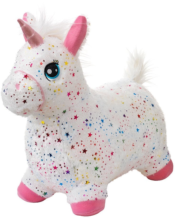 KREA Hop And Bounce Plush Horse, Rainbow