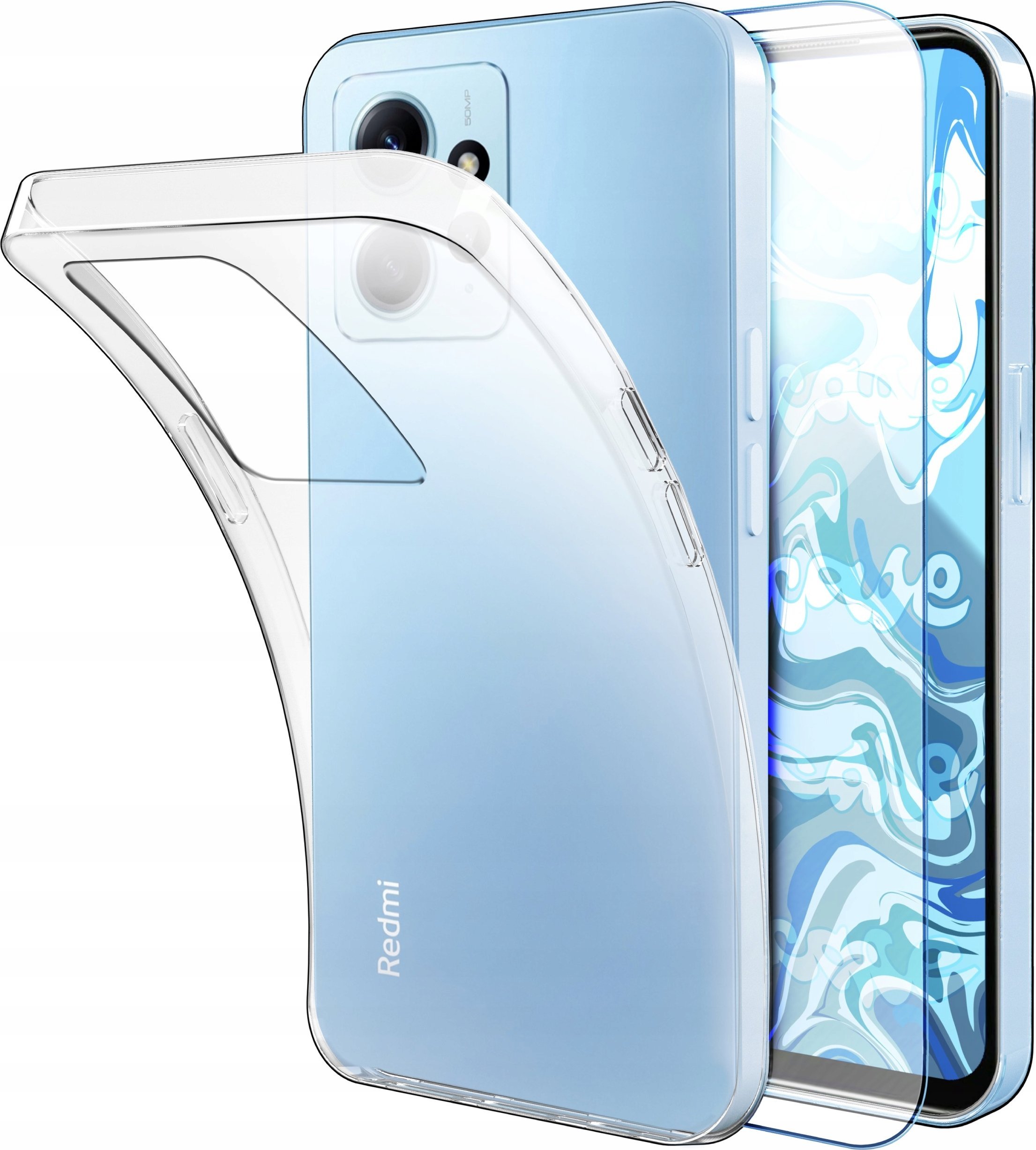 Etui Do Xiaomi Redmi Note 12 4G (Przezroczyste, Silikon, Ochronne) Szkło