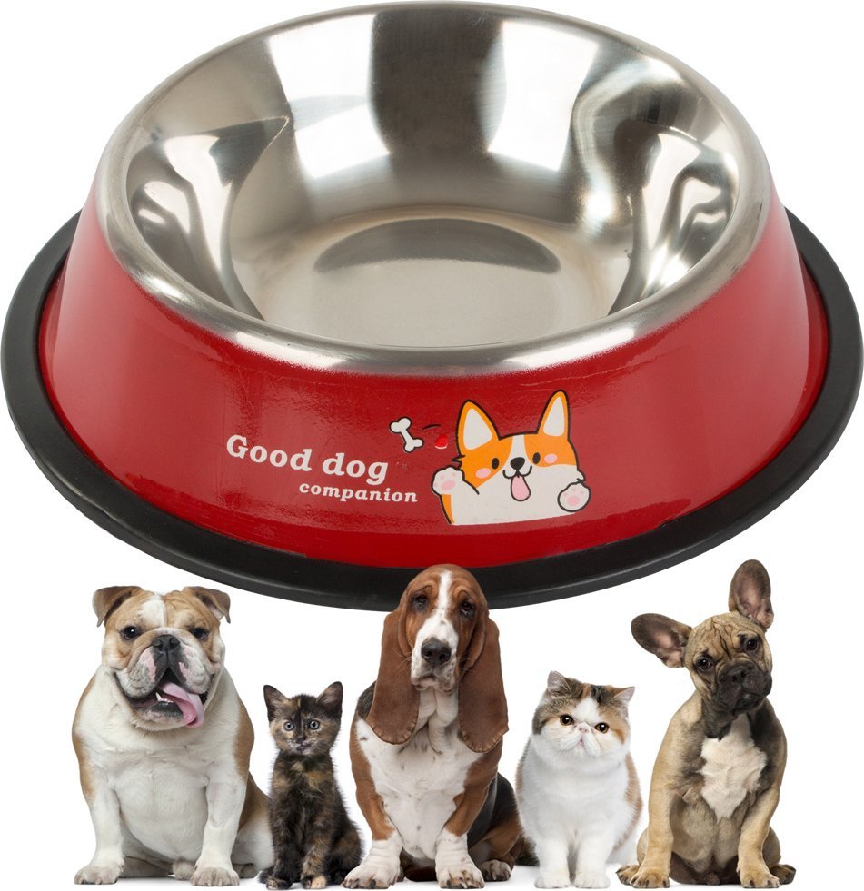 Verk Miska dla psa metalowa antypoślizgowa napisy 500ml