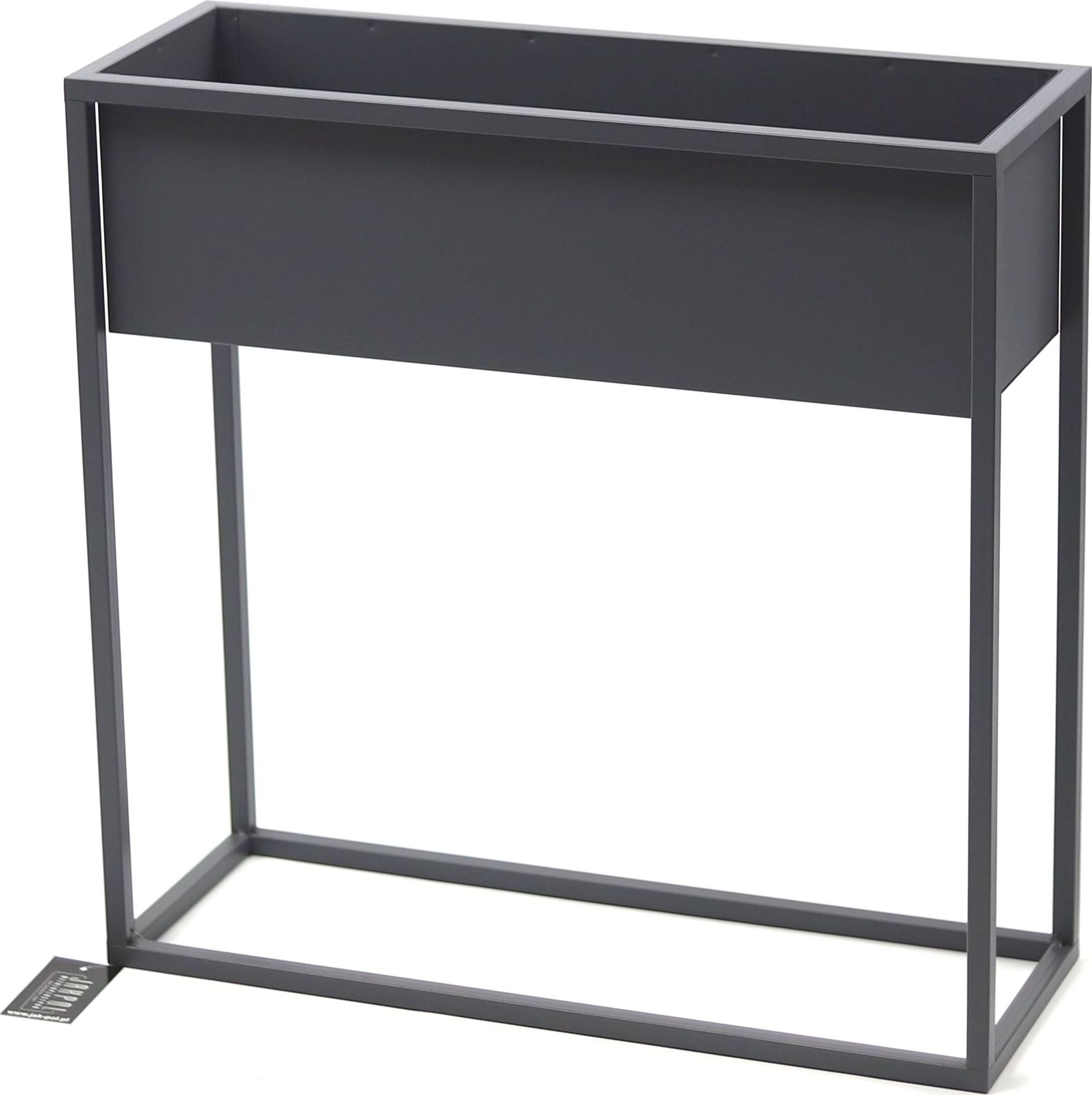 Jakpoldesign Kwietnik Metalowy Stojak CUBO 60x60cm szary skrzynka loft 05-08/S