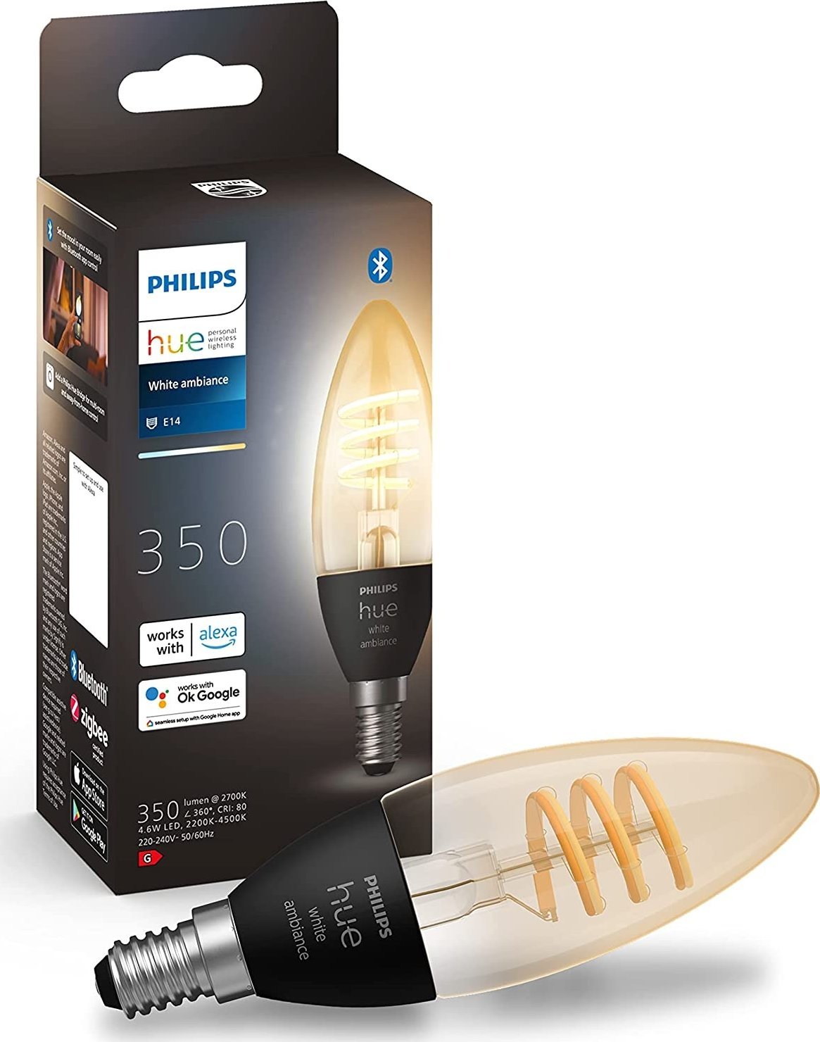 Philips Philips Hue White ambiance Filament Kerte - E14