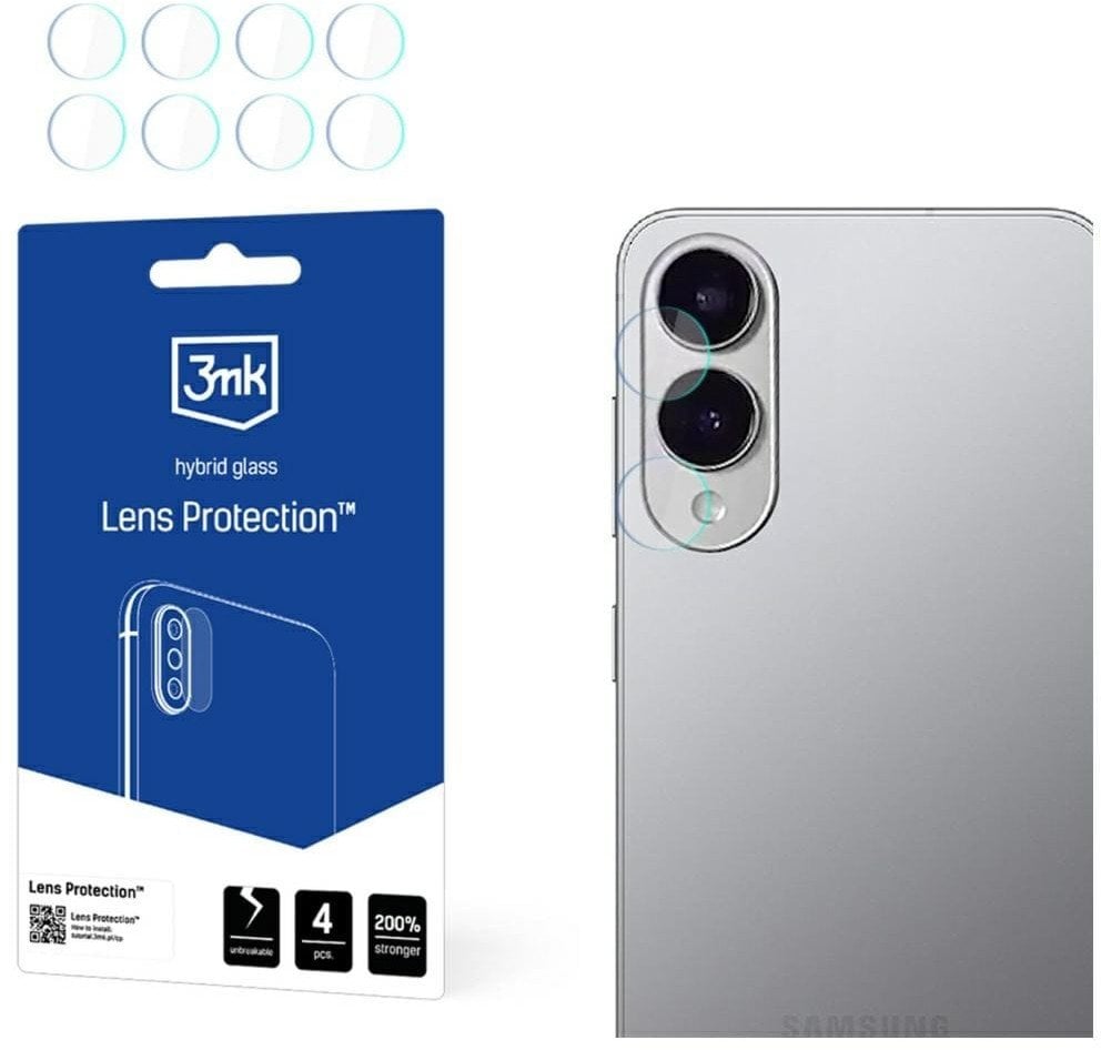 Ochrona na obiektyw aparatu 3MK Lens Protect do Samsung Galaxy S25 Edge 4szt