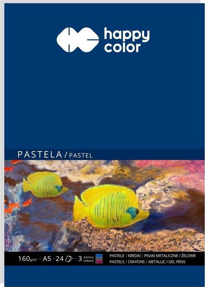 GDD Blok do pasteli A5/24K 3kol 160g HAPPY COLOR