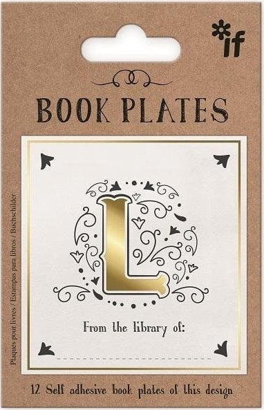 IF Ekslibris - zestaw naklejek - litera L