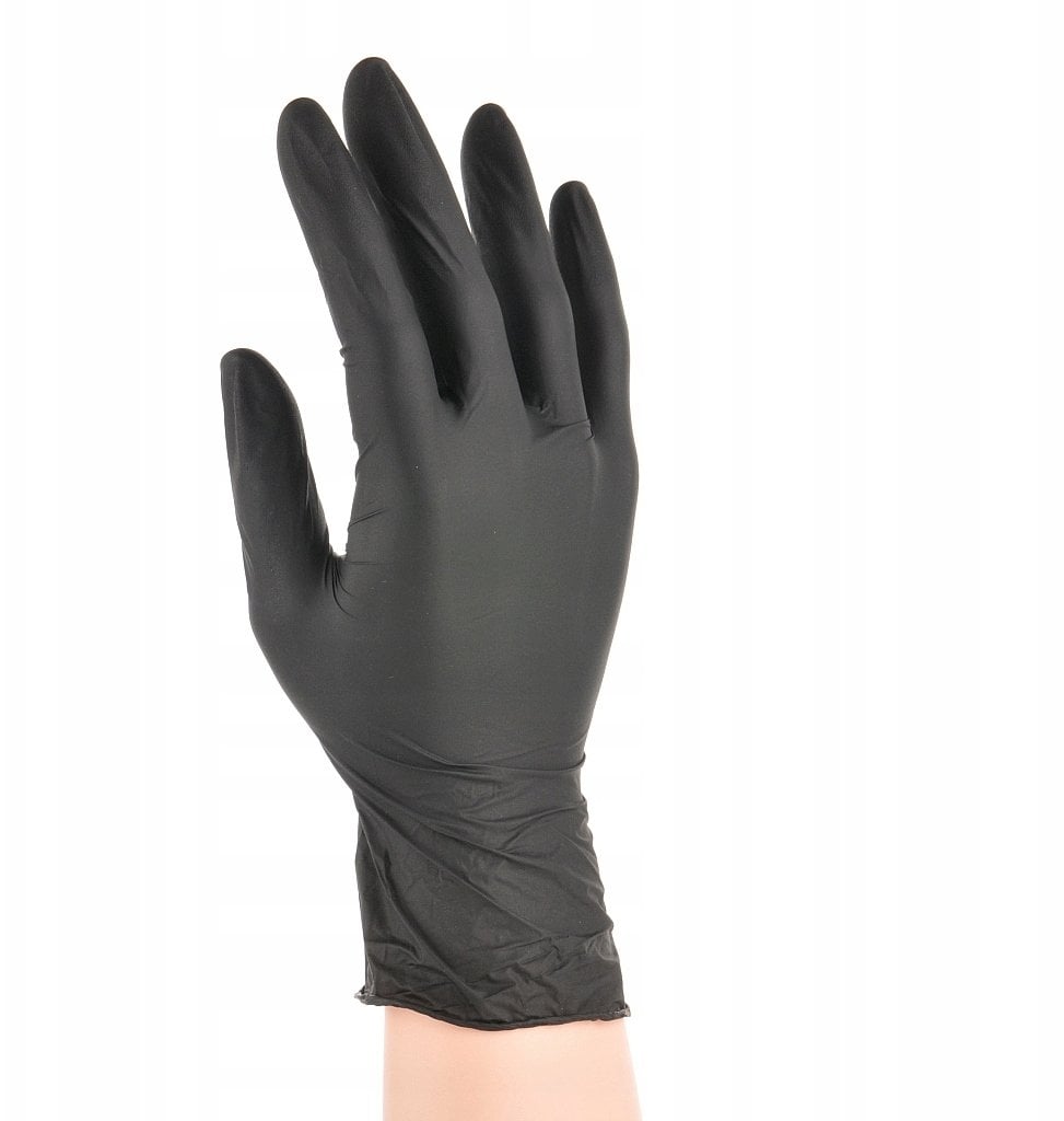 Pozostali Rękawice nitrylowe jednorazowe czarny ONYKS L 100