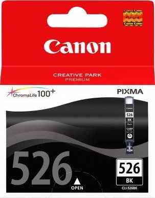 Tusz Canon Tusz Canon czarny CLI-526BK CLI526BK 4540B001, 500 str.
