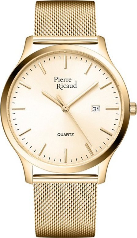 Zegarek Pierre Ricaud Zegarek męski Pierre Ricaud P91094.1111Q złoty