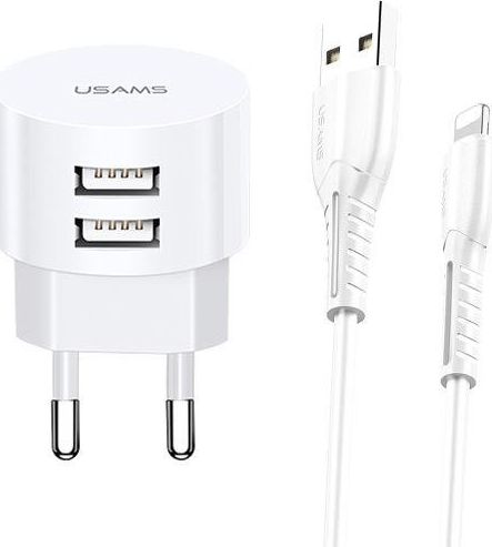 Ładowarka Usams T20 2x USB-A 2.1 A (66163-uniw)