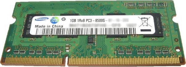 Samsung Pamięć RAM SAMSUNG 1GB DDR3 1066MHz PC3-8500S SODIMM Laptop