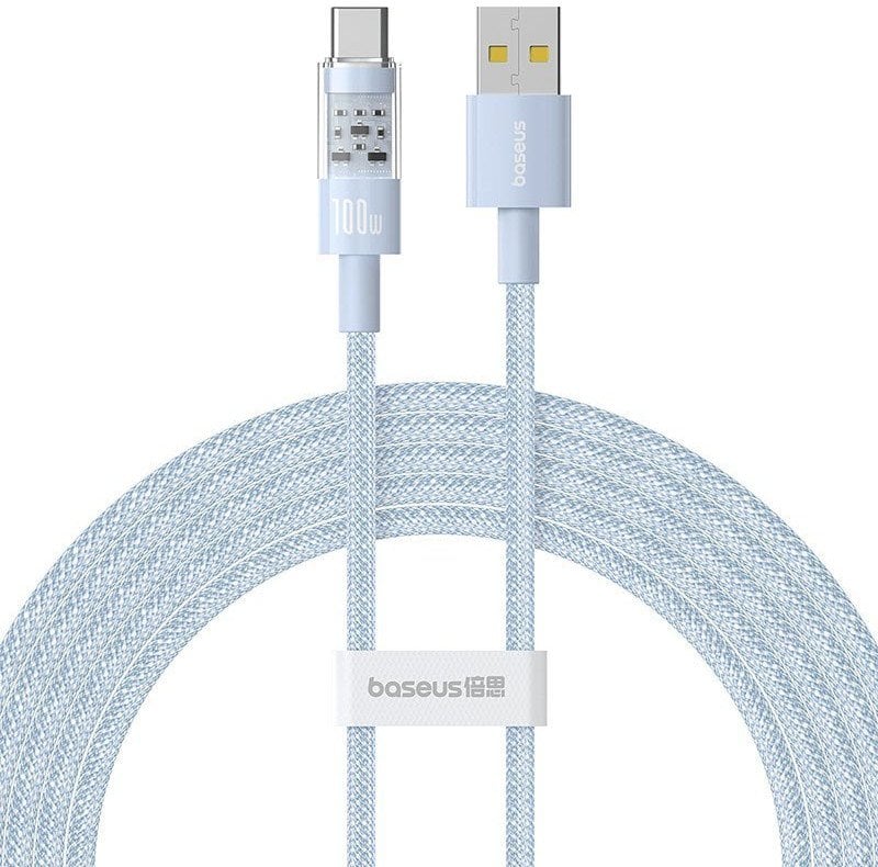 Kabel USB Baseus USB-A - USB-C 2 m Niebieski (P10373002311-01)