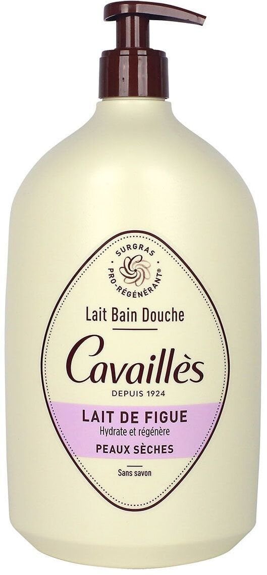 Roger Cavailles Mleko figowe, nawilżające i regenerujące, Mleko do kąpieli, 1000 ml dla kobiet
