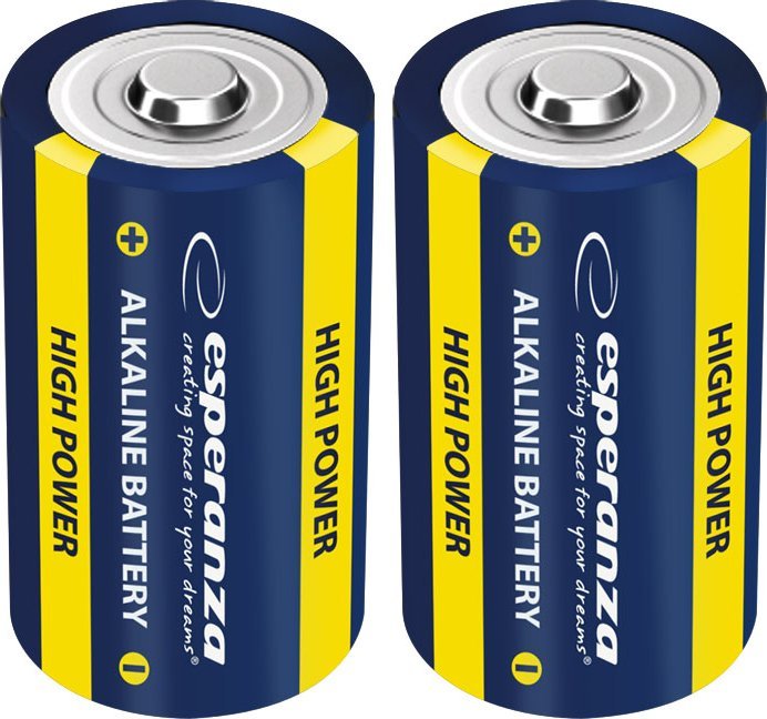 Esperanza EZB107 baterie alkaliczne lr14 c 2szt blister