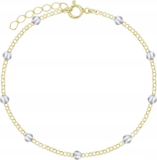 Radziszewska Jewellery Pozłacana Bransoletka z okrągłymi kryształkami