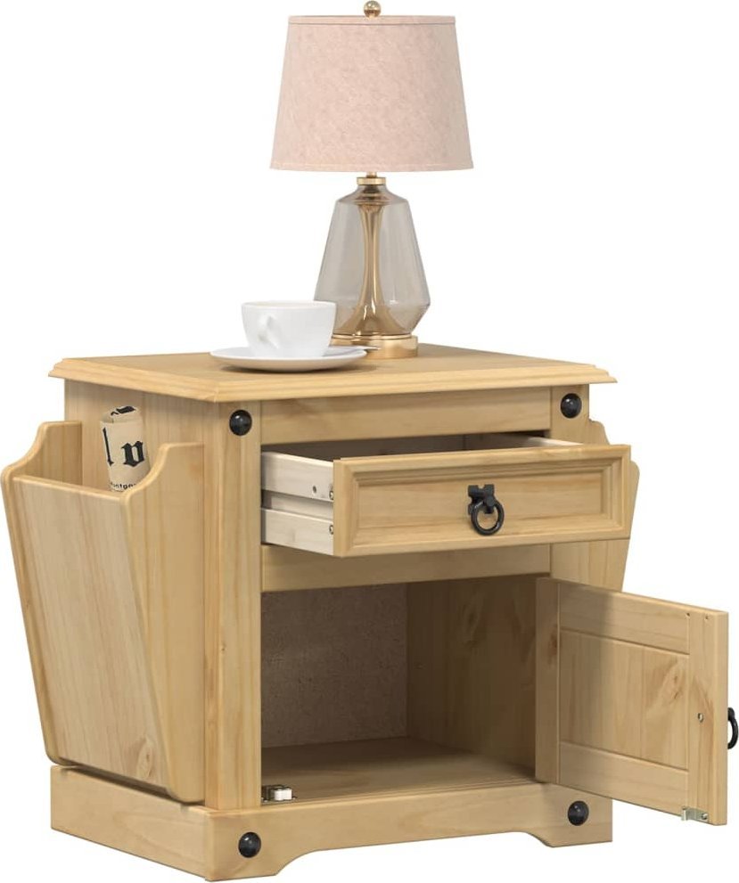 vidaXL vidaXL Szafka nocna Corona, 45x35x47,5 cm, lite drewno sosnowe